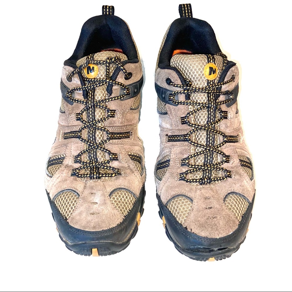 Merrell Boulder Empire Yellow Air Cushion Ventilator Hiking Shoes 11 Mens